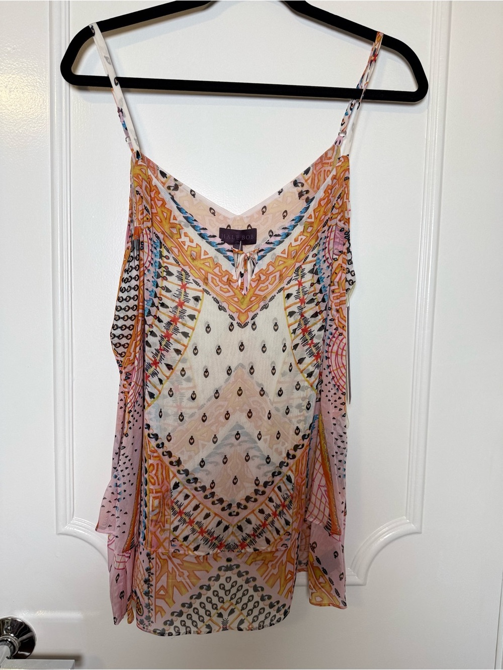 Hale Bob Printed Silk Cami Size L